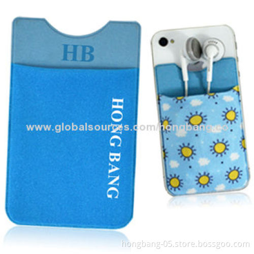 Sticky Card Holders, Sized 5.5x9cm, Custom Logo with Silkscreen Printing